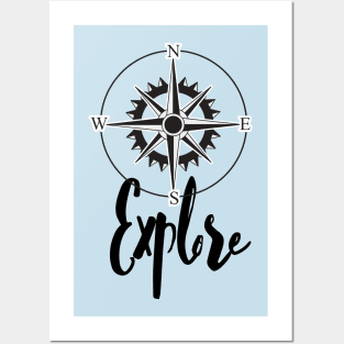 explore compass Posters and Art